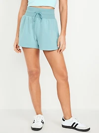 Extra High-Waisted Dynamic Fleece Sweat Shorts