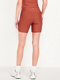 High-Waisted PowerSoft Biker Shorts -- 6-inch inseam