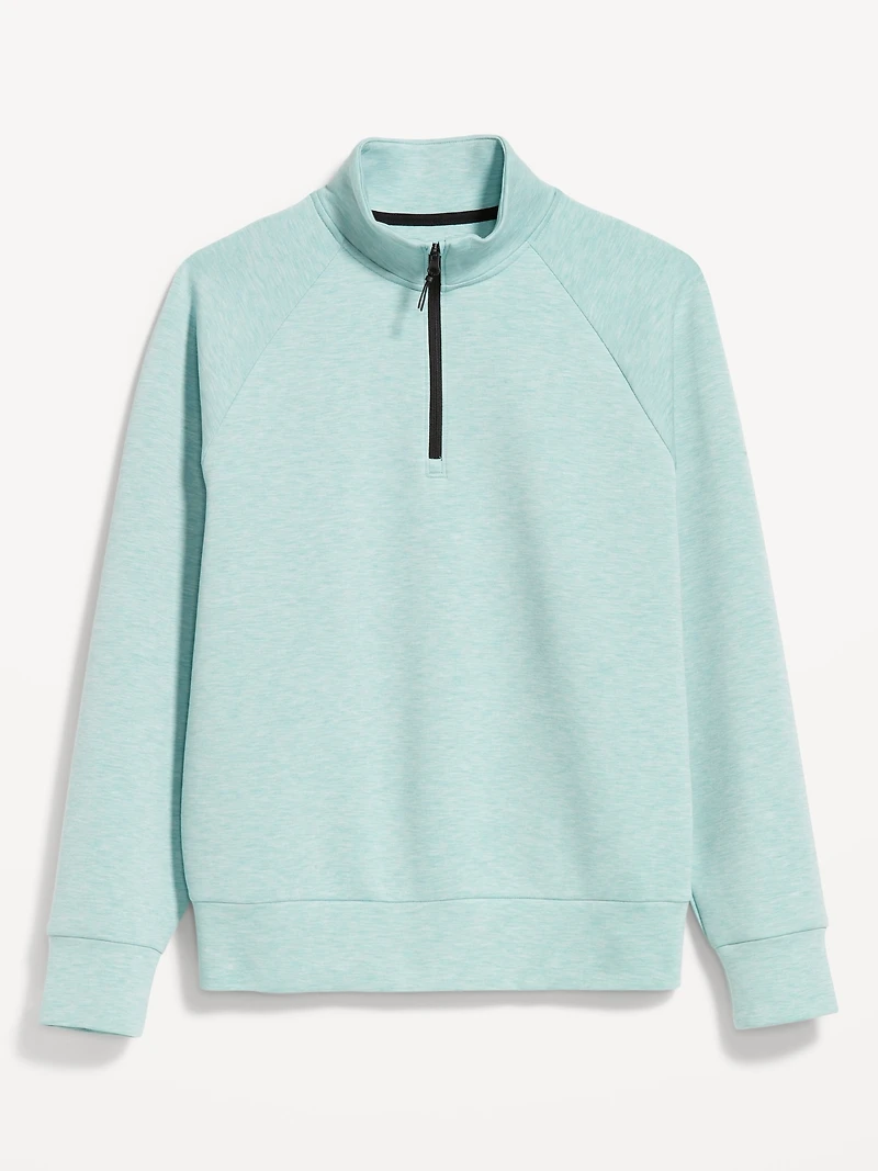 Oversized Quarter-Zip Bounce Fleece Pullover