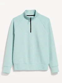Oversized Quarter-Zip Bounce Fleece Pullover