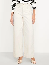 Extra High-Waisted Mariner Wide-Leg Pants
