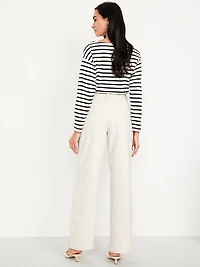 Extra High-Waisted Mariner Wide-Leg Pants