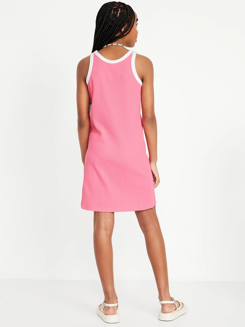 Printed Fitted Sleeveless Dress for Girls