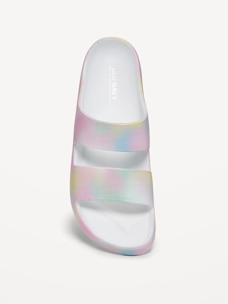 Double-Strap Slide Sandals for Girls