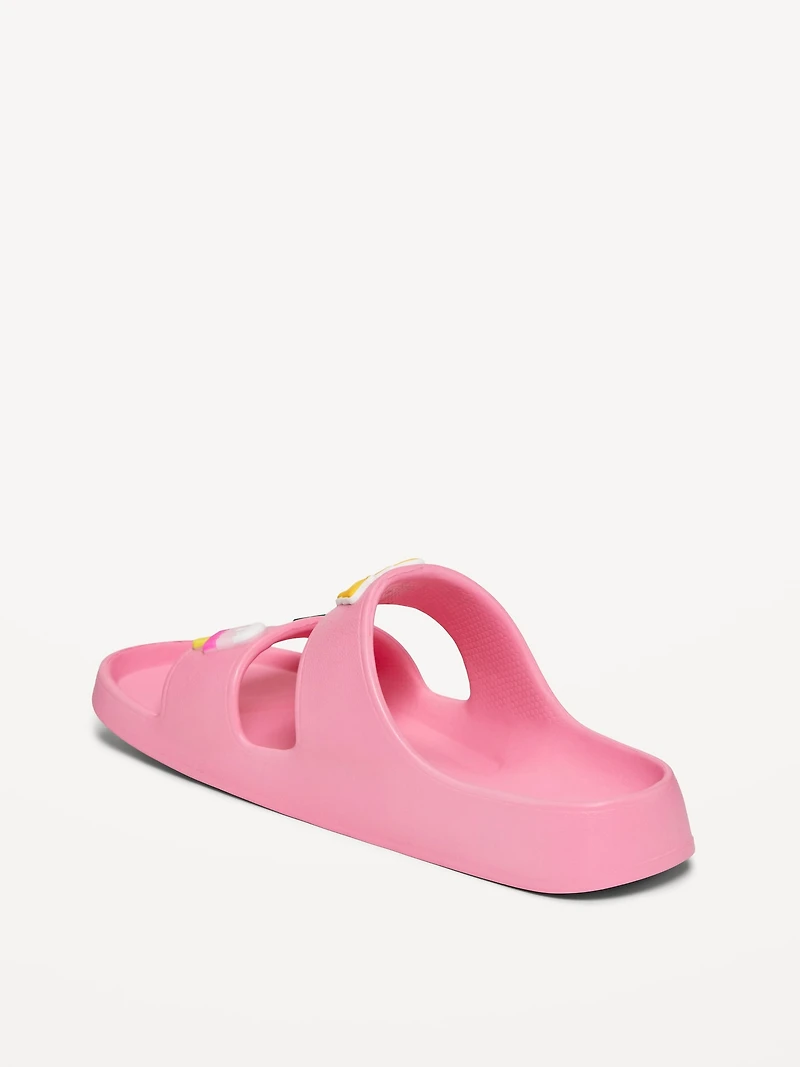Double-Strap Slide Sandals for Girls