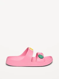 Double-Strap Slide Sandals for Girls