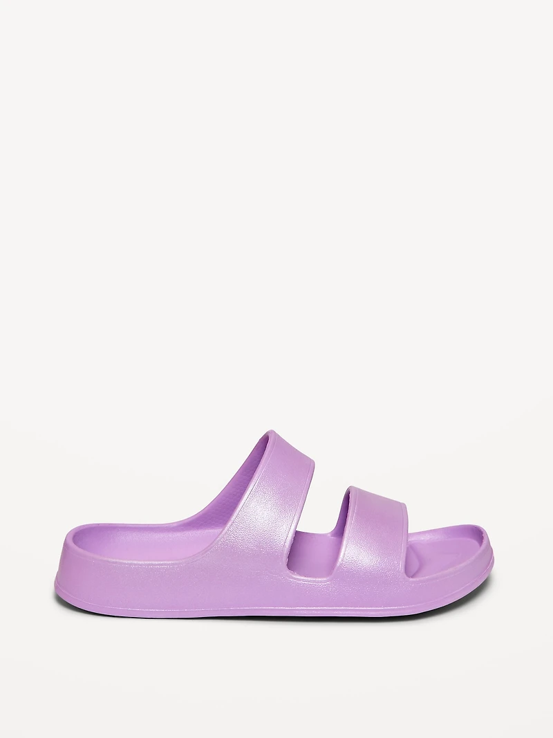 Double-Strap Slide Sandals for Girls