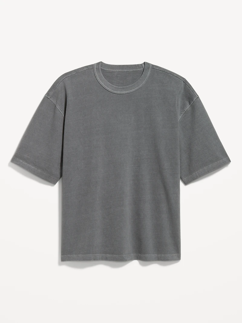 Garment-Dyed Cropped T-Shirt