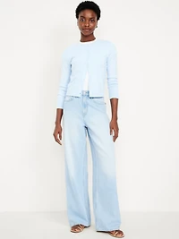 High-Waisted Baggy Wide-Leg Jeans