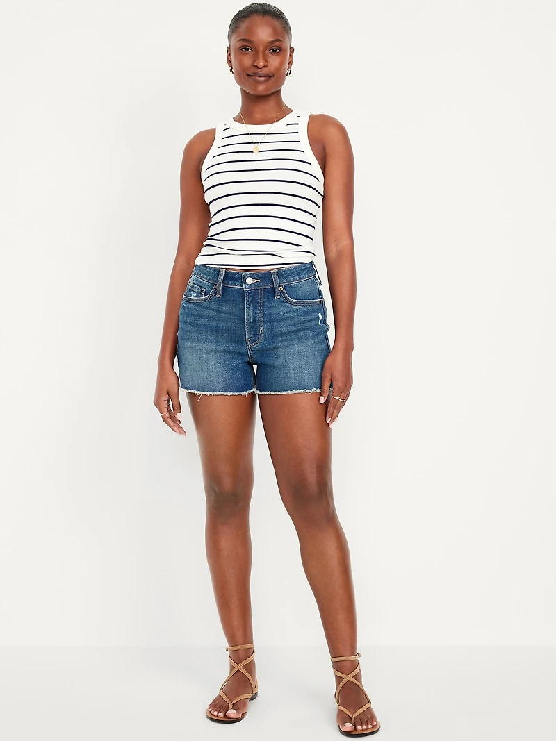 Curvy High-Waisted OG Jean Shorts -- 3-inch inseam