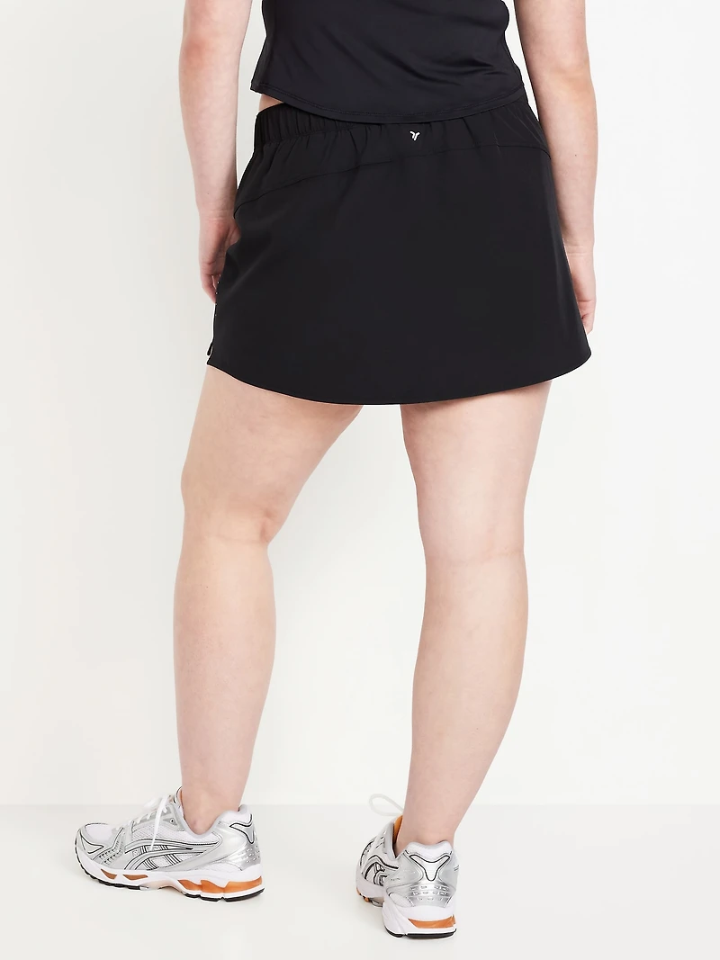 Mid-Rise StretchTech Skort -- 3-inch inseam