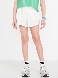 High-Waisted StretchTech Performance Shorts for Girls