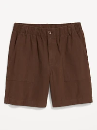 Crepe Workwear Shorts -- 7-inch inseam