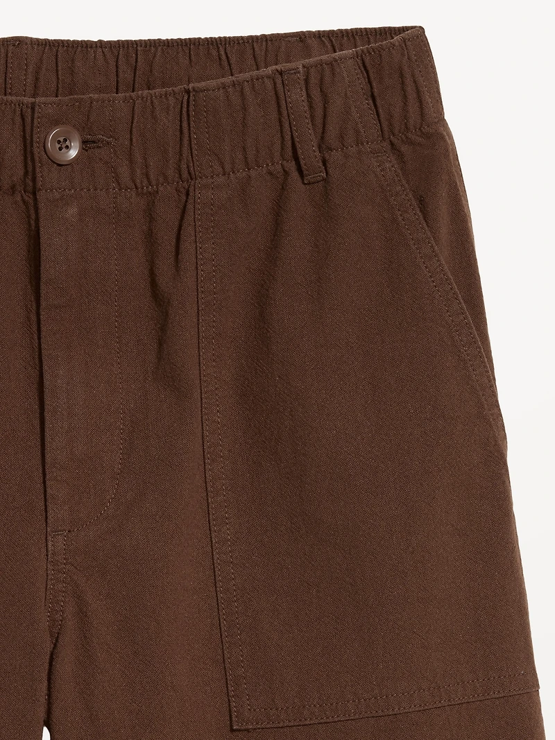 Crepe Workwear Shorts -- 7-inch inseam