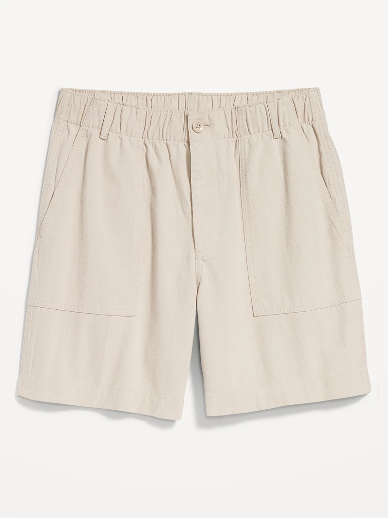Crepe Workwear Shorts - 7-inch inseam