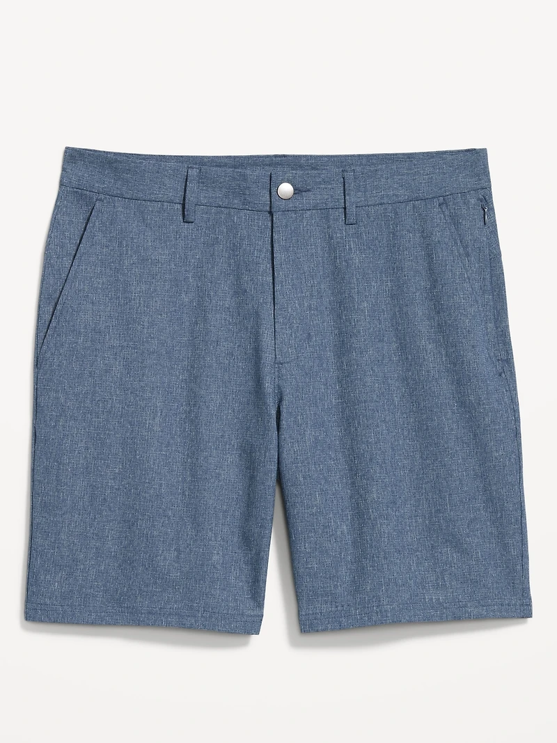 Textured Tech Chino Shorts -- 8-inch inseam
