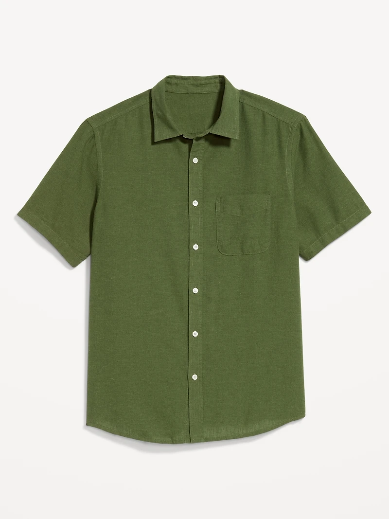 Classic Fit Everyday Linen-Blend Shirt