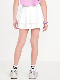High-Waisted Crossover PowerSoft Skort for Girls