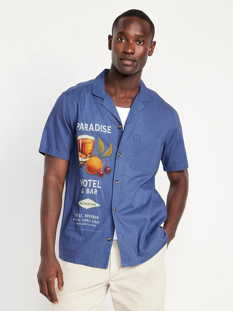 Short-Sleeve Camp Shirt