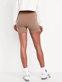 High-Waisted Biker Shorts -- 4-inch inseam