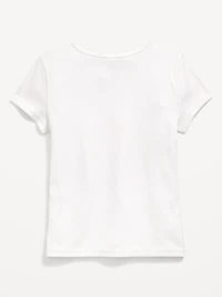 Disney© Stitch & Angel Ribbed Graphic T-Shirt for Girls