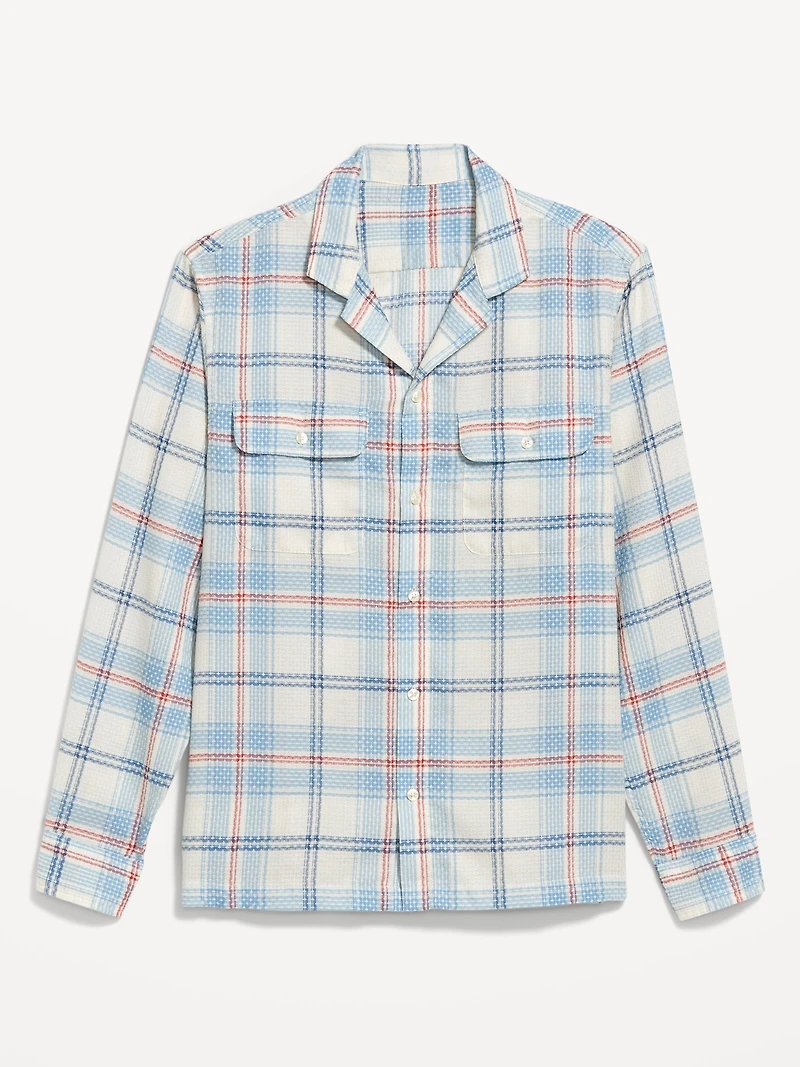 Lightweight Plaid Pocket Shirt