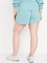 Extra High-Waisted Dynamic Fleece Sweat Shorts