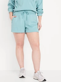 Extra High-Waisted Dynamic Fleece Sweat Shorts
