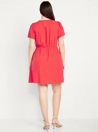 Crepe Mini Dress
