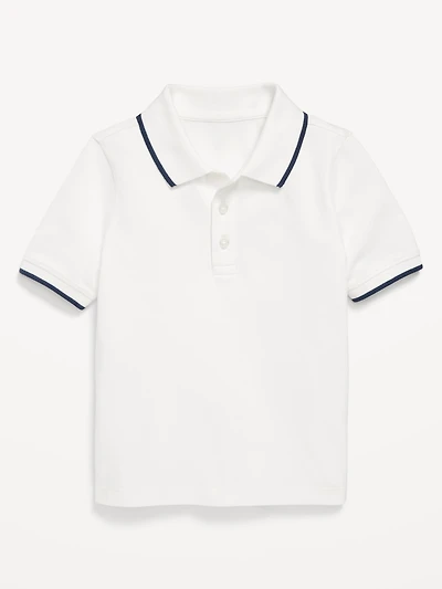 Short-Sleeve Pique Polo Shirt for Toddler Boys
