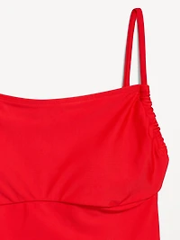 Matte Cutout Back One-Piece Swimsuit