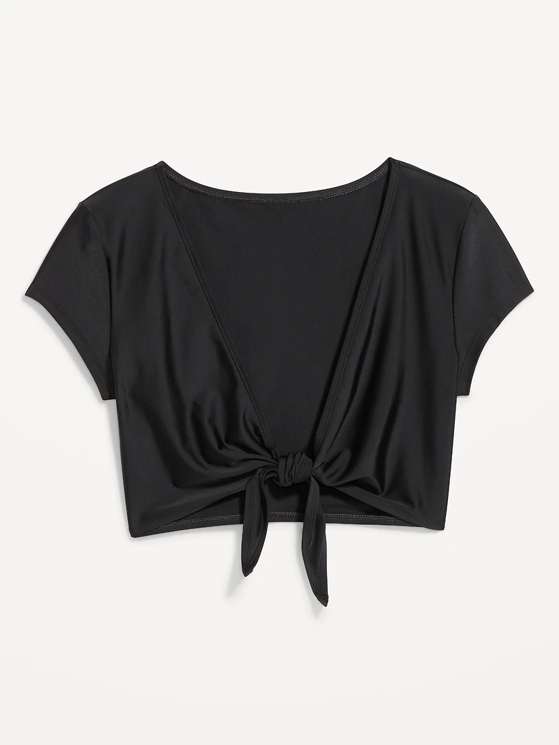 Tie-Front Swim Cover-Up