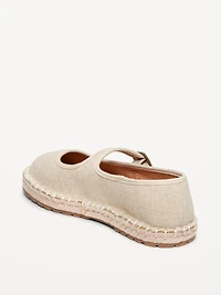 Mary-Jane Espadrille Flats for Girls