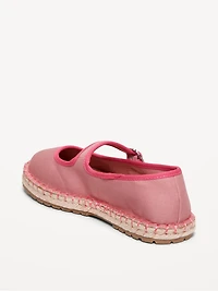 Mary-Jane Espadrille Flats for Girls