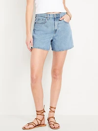 High-Waisted Baggy Shorts -- 5-inch inseam