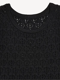 Sleeveless Crochet Tunic Sweater