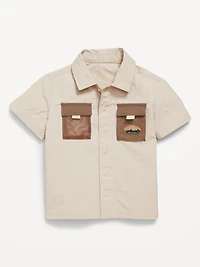 Short-Sleeve Ripstop Pocket Shirt for Toddler Boys