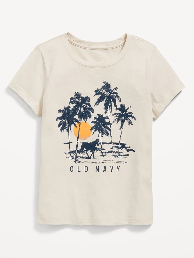 Short-Sleeve Logo-Graphic T-Shirt for Girls