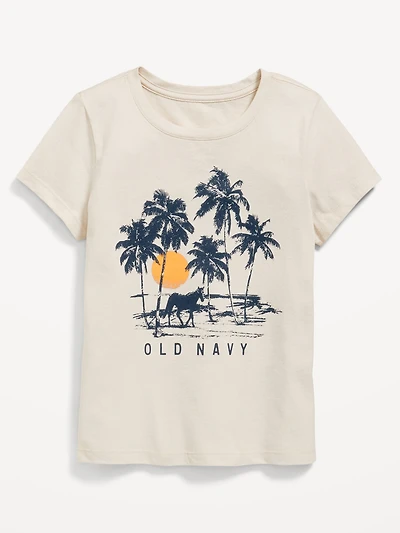 Short-Sleeve Logo-Graphic T-Shirt for Girls