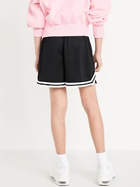 High-Waisted Mesh Basketball Shorts for Girls