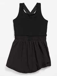 PowerChill Criss-Cross Performance Shorts Bodysuit for Girls