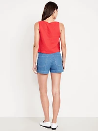 High-Waisted Mariner Shorts -- 3-inch inseam