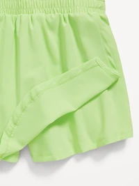 PowerChill Criss-Cross Performance Shorts Bodysuit for Girls