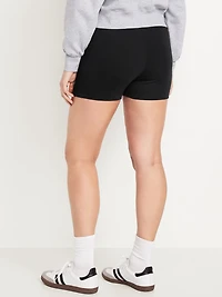 High-Waisted Biker Shorts -- 4-inch inseam