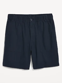 Crepe Workwear Shorts -- 7-inch inseam