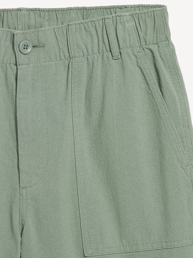 Crepe Workwear Shorts -- 7-inch inseam