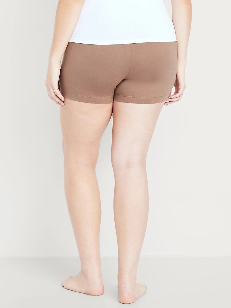 High-Waisted Biker Shorts -- 4-inch inseam