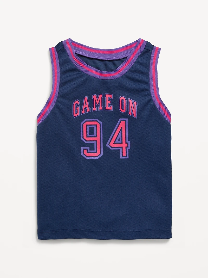 Mesh Graphic Tank Top for Toddler Boys