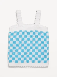 Sleeveless Sweater-Knit Tank Top for Girls
