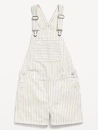 Printed Baggy Jean Shortalls for Girls